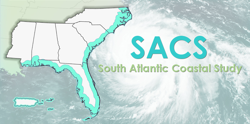 SACS South Atlantic Coastal Study map graphic SACS South Atlantic Coastal Study map graphic