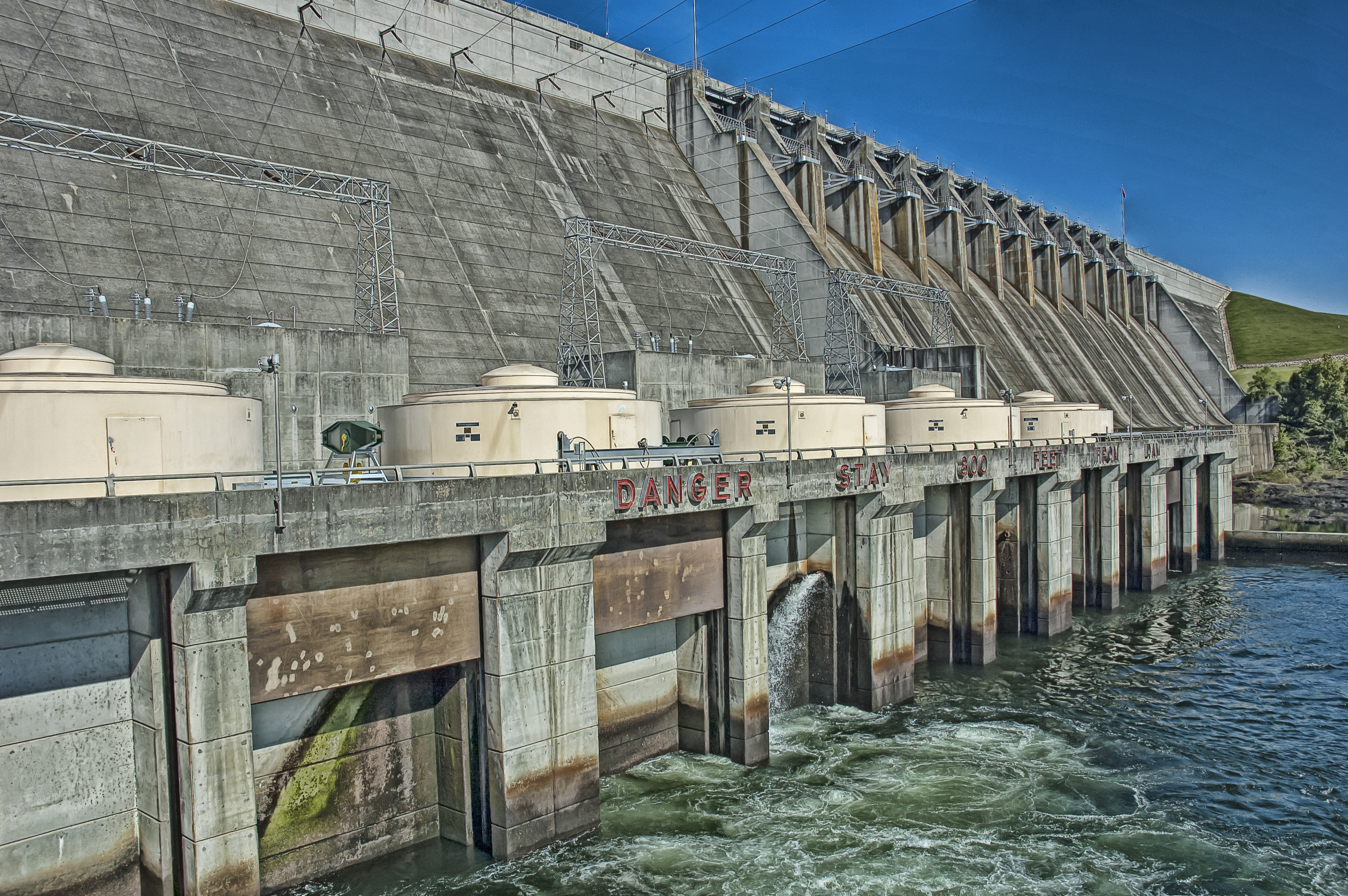 The dam at Lake Hartwell, Hartwell GA Savannah District